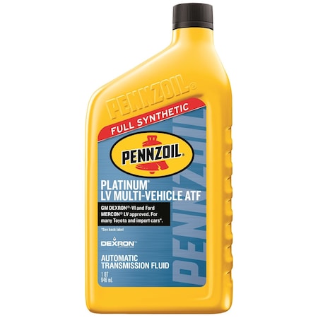Pennzoil Pennzoil Platinum Dexron VI/Mercon Automatic Transmission Fluid 1 qt 550041916